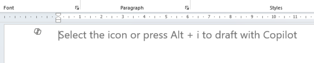 Copilot assistant in Word 
